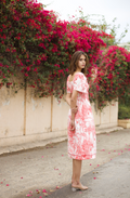 The Camille in Toile de Joie in Cherry
