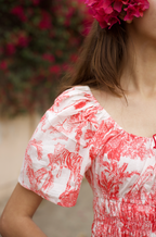 The Camille in Toile de Joie in Cherry