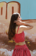 The Arden Set in Red Checkerboard