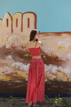 The Arden Set in Red Checkerboard