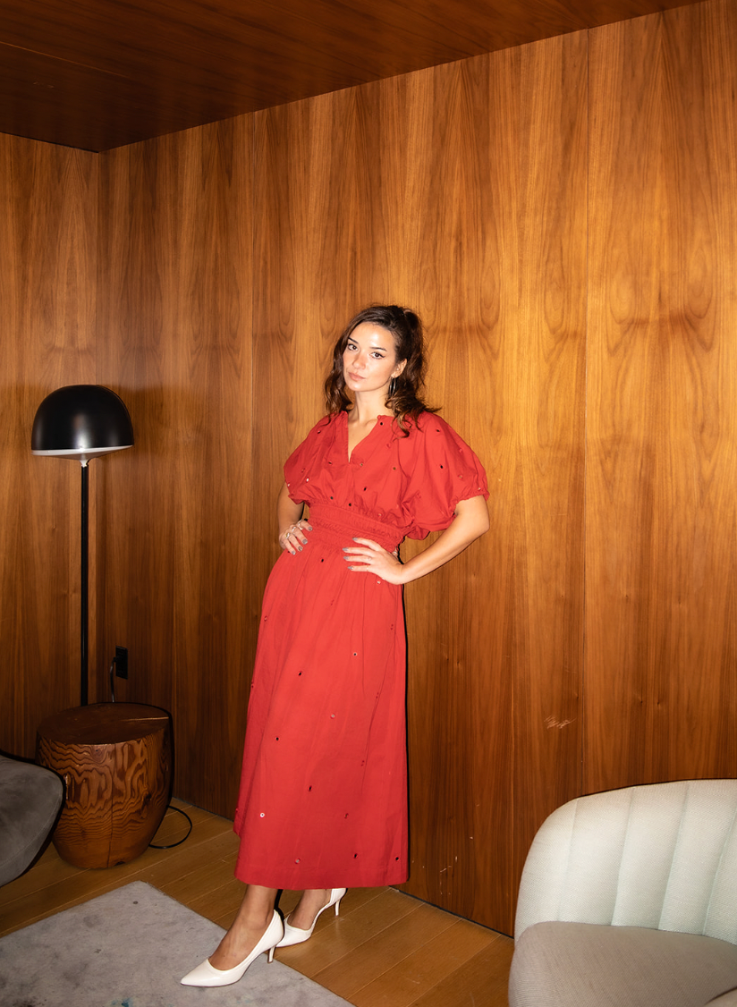 The Sara Dress in Jaipur Dust
