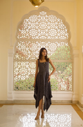 The Serena Dress in Black Bandhani