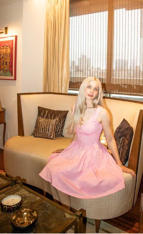 The Alex Dress in Bubblegum