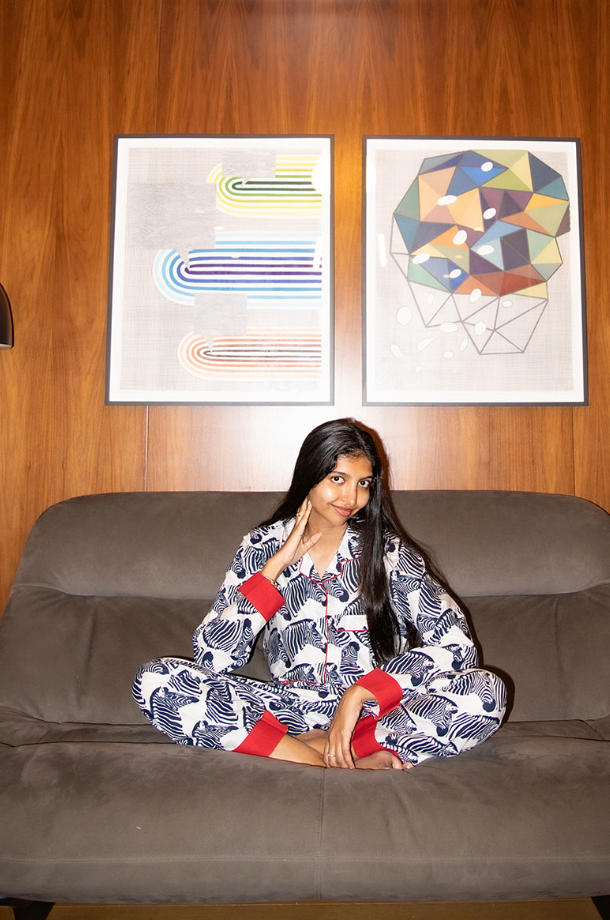 The Joey Loungewear Set in Zebra